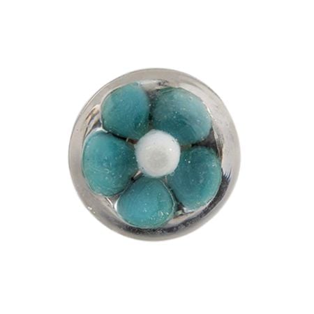 Sea Green Glass Wine Stopper